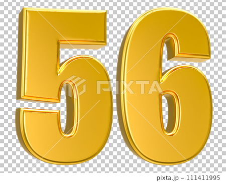 Number Gold 3D Render Number Gold 3D Render 111411995