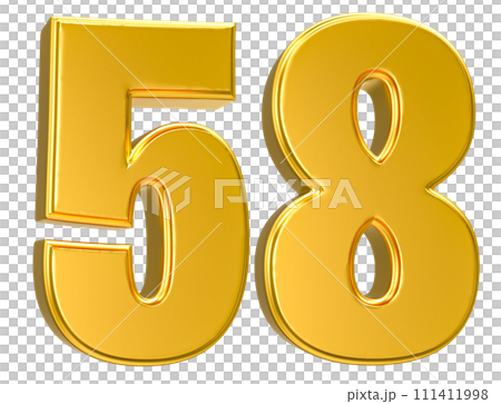 Number Gold 3D Render Number Gold 3D Render 111411998