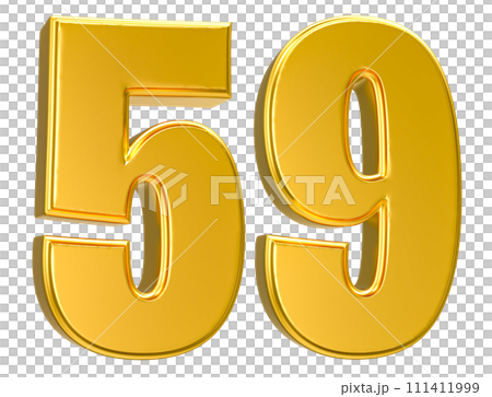 Number Gold 3D Render Number Gold 3D Render 111411999