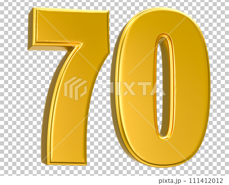 Number Gold 3D Render Number Gold 3D Render 111412012