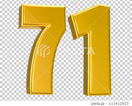 Number Gold 3D Render Number Gold 3D Render 111412013