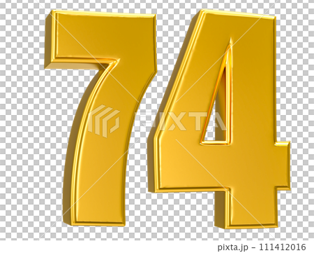 Number Gold 3D Render Number Gold 3D Render 111412016