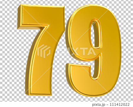 Number Gold 3D Render Number Gold 3D Render 111412022