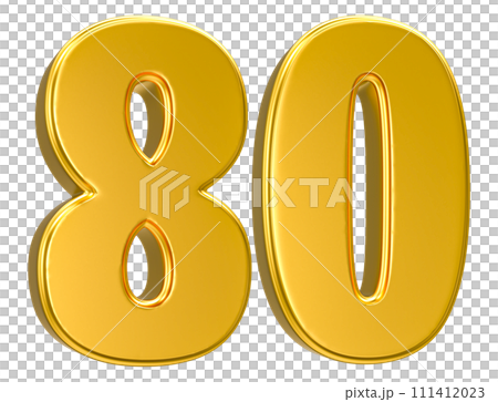 Number Gold 3D Render Number Gold 3D Render 111412023