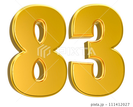 Number Gold 3D Render Number Gold 3D Render 111412027