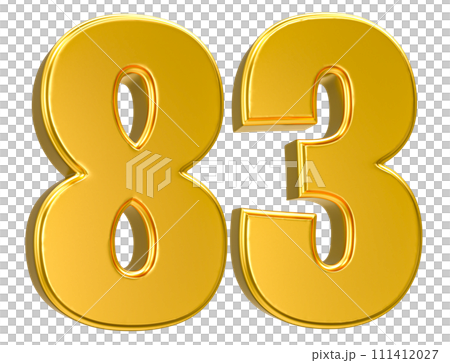 Number Gold 3D Render Number Gold 3D Render 111412027