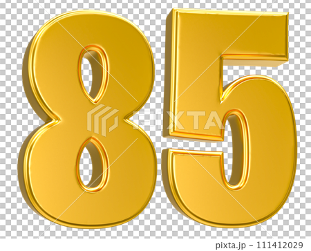 Number Gold 3D Render 111412029