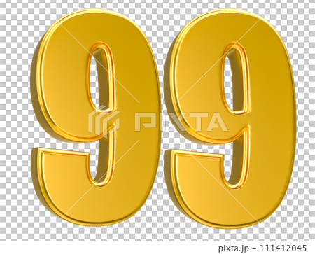 Number Gold 3D Render Number Gold 3D Render 111412045