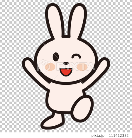 兔子玩萬歲玩得開心的插圖 111412382