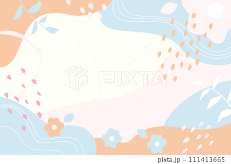 春らしいおしゃれな背景 111413665