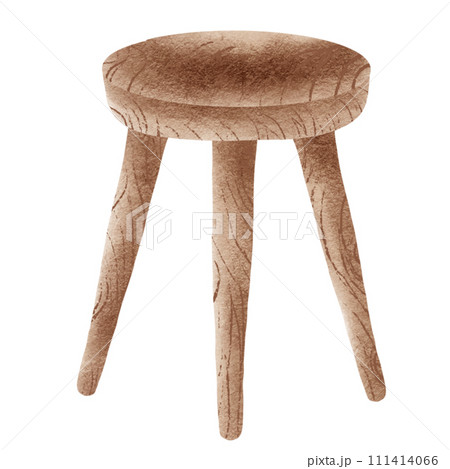 hand painted watercolor wooden chair 111414066