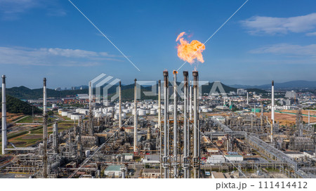 Aerial top view Oil and Gas refinery petrochemical plant industrial with oil and gas storage tank. White oil and gas refinery storage tank. Aerial view oil and gas refinery plant from industrial zone. Aerial top view Oil and Gas refinery petrochemical plant industrial with oil and gas storage tank. White oil and gas refinery storage tank. Aerial view oil and gas refinery plant from industrial zone. 111414412
