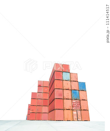 Container Export Logistic Crane Forklift Port Blue Sky Background Space Road Import Business Freight Logistic Transport Custom Industry Service Airplane Container Ship Truck Cargo Stack Storage Goods. Container Export Logistic Crane Forklift Port Blue Sky Background Space Road Import Business Freight Logistic Transport Custom Industry Service Airplane Container Ship Truck Cargo Stack Storage Goods. 111414517