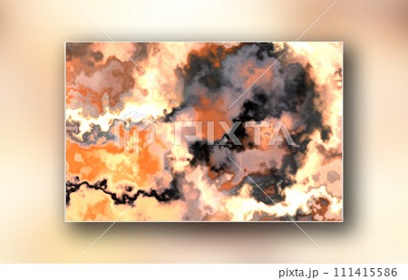 3D Image gallery with abstract acrylic painting artwork 3D Image gallery with abstract acrylic painting artwork 111415586