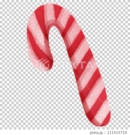hand painted watercolor candy cane 111415719