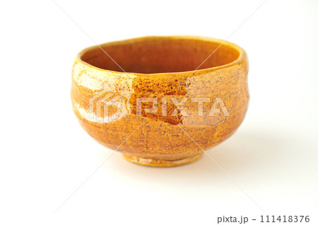 大樋焼　飴釉の抹茶茶碗 111418376