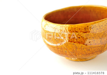 大樋焼　飴釉の抹茶茶碗 111418378