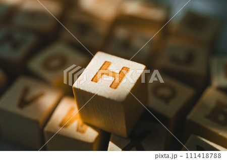 ウッドブロックのイメージフォト 111418788