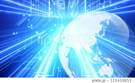 サイバー空間のイメージ背景 サイバー空間のイメージ背景 111419851
