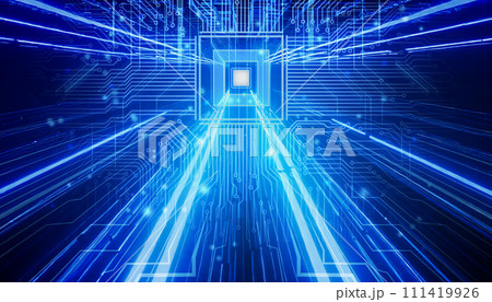 サイバー空間のイメージ 111419926