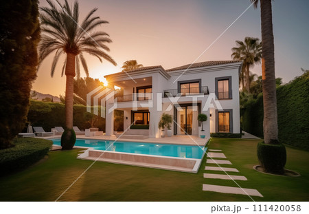 Luxury Villa with garden in Spain. Luxury home. Villa Resort Luxury Villa with garden in Spain. Luxury home. Villa Resort 111420058