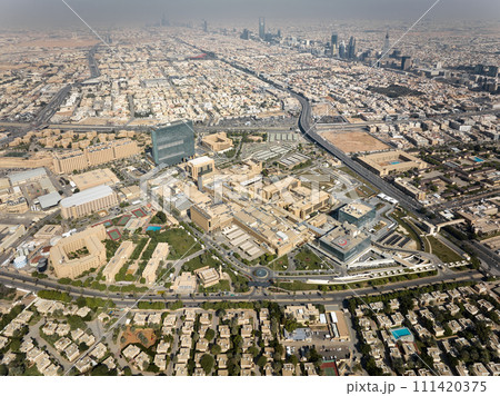 An aerial view of a city Riyadh 111420375
