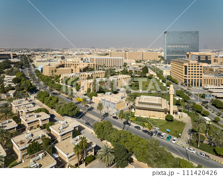 An aerial view of a city Riyadh 111420426