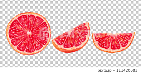 Collection of cutaway grapefruit.Illustration with watercolor and markers.Clip art of ecological pure fruit.Hand drawn isolated sketch.Healthy food for food packaging, juice, menu,agriculture. Collection of cutaway grapefruit.Illustration with watercolor and markers.Clip art of ecological pure fruit.Hand drawn isolated sketch.Healthy food for food packaging, juice, menu,agriculture. 111420683
