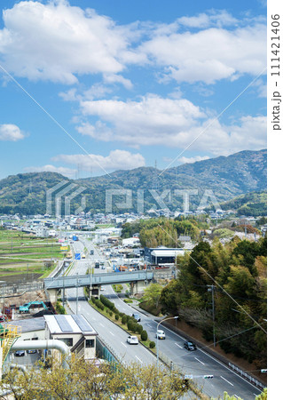 幸田文化公園から見た国道248号線 111421406