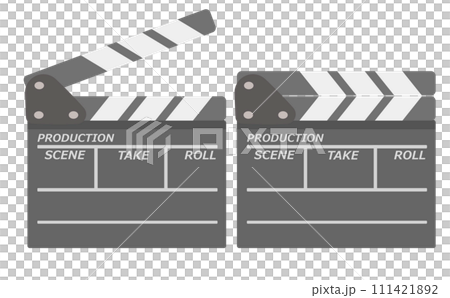 映画のカチンコのイラスト 映画のカチンコのイラスト 111421892