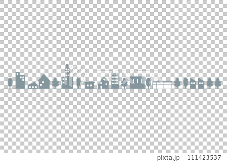 簡單的城市景觀剪影 簡單的城市景觀剪影 111423537