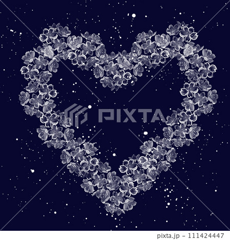 ハートのイラスト、バレンタイン、背景、イラスト ハートのイラスト、バレンタイン、背景、イラスト 111424447