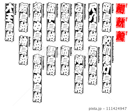 烏賊 魷 鰂 鰞 イカ IKA Squid ローマ字 111424947