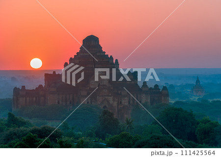 Bagan, Mynamar with Dhammayangyi Temple 111425564