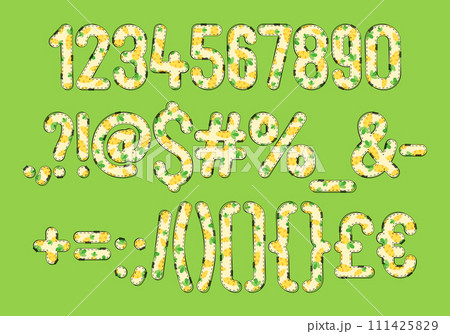Versatile Collection of Fresh Carrot Numbers and Punctuation for Various Uses 111425829