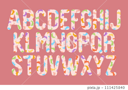 Versatile Collection of Easter Bunny Alphabet Letters for Various Uses 111425840