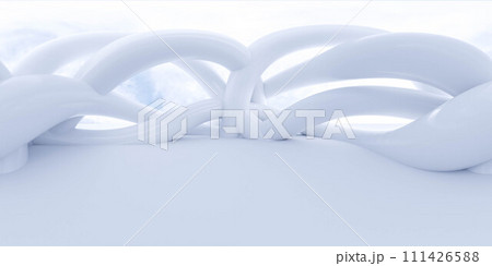 Close-Up of a White Object on a White Surface 360 panorama vr environment map 111426588
