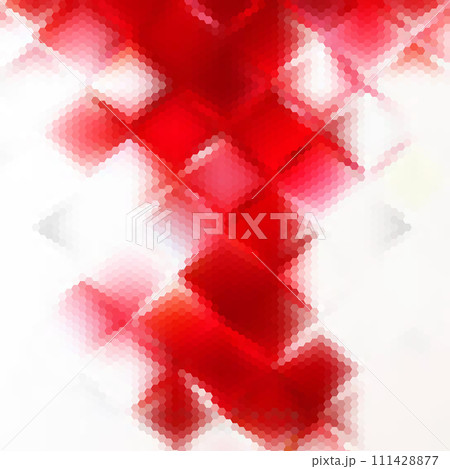 Geometric background. Colorful template for background. Red hexagons. eps 10 111428877