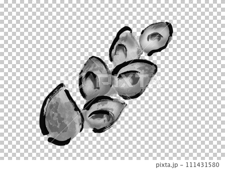French bread epi hand drawn illustration 111431580