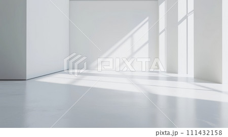 Empty white studio background. Design for displaying product 111432158