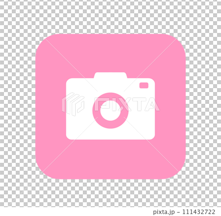 シンプルなピンク色のカメラアプリ シンプルなピンク色のカメラアプリ 111432722