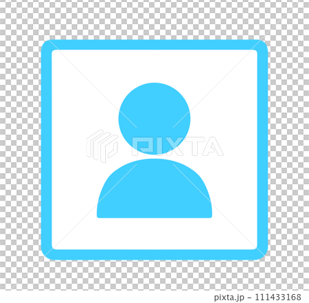 簡單的淺藍色用戶圖標 簡單的淺藍色用戶圖標 111433168