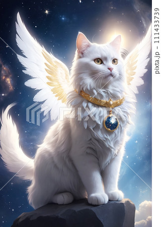 天使の猫 占星術 宇宙のアート 111433739