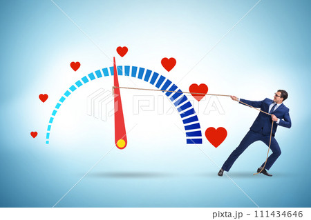 Love meter concept for valentines day Love meter concept for valentines day 111434646