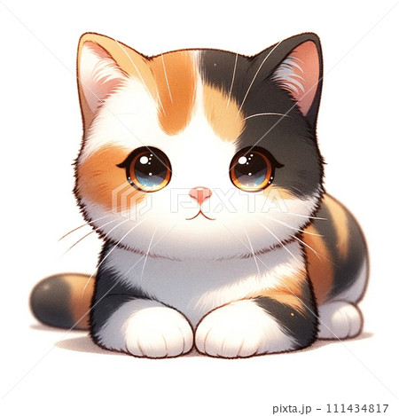 見上げる茶トラ猫のイラスト素材 [111434817] - PIXTA