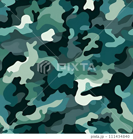 緑の迷彩柄 111434840