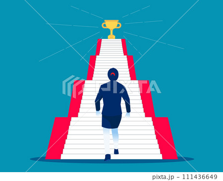 Self growth and personal development progress stages. Business goal vector illustration Self growth and personal development progress stages. Business goal vector illustration 111436649