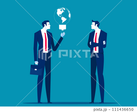 Creativity and new ideas. Business visionary technology vector concept Creativity and new ideas. Business visionary technology vector concept 111436650