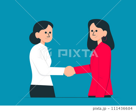 Person shake hands. Agreement and completed the deal with a handshake Person shake hands. Agreement and completed the deal with a handshake 111436684