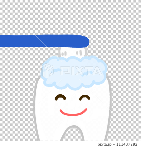 teeth being brushed teeth being brushed 111437292